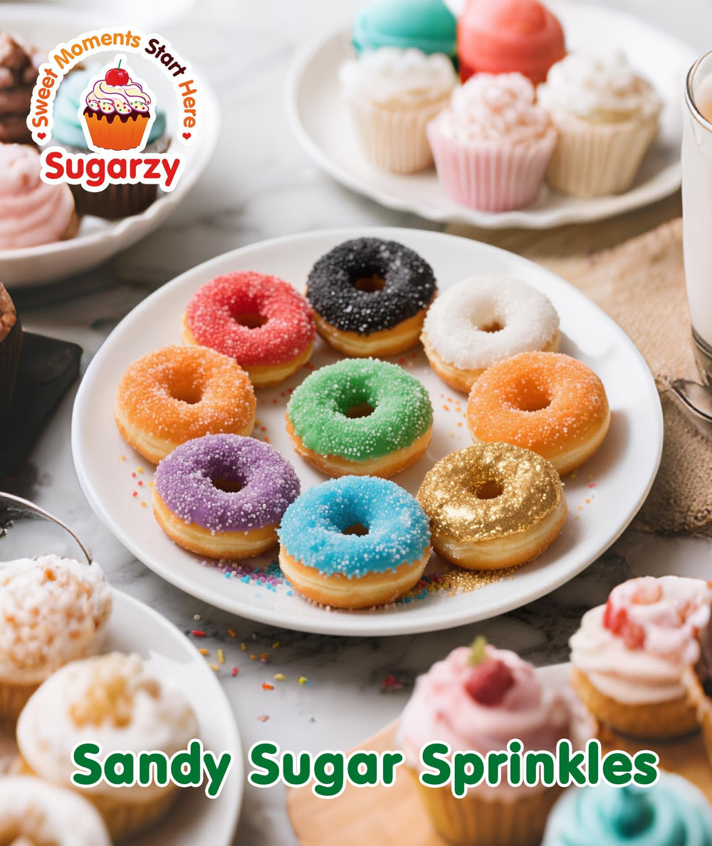 Sugarzy St Patrick's Day sprinkles add festive color to treats.