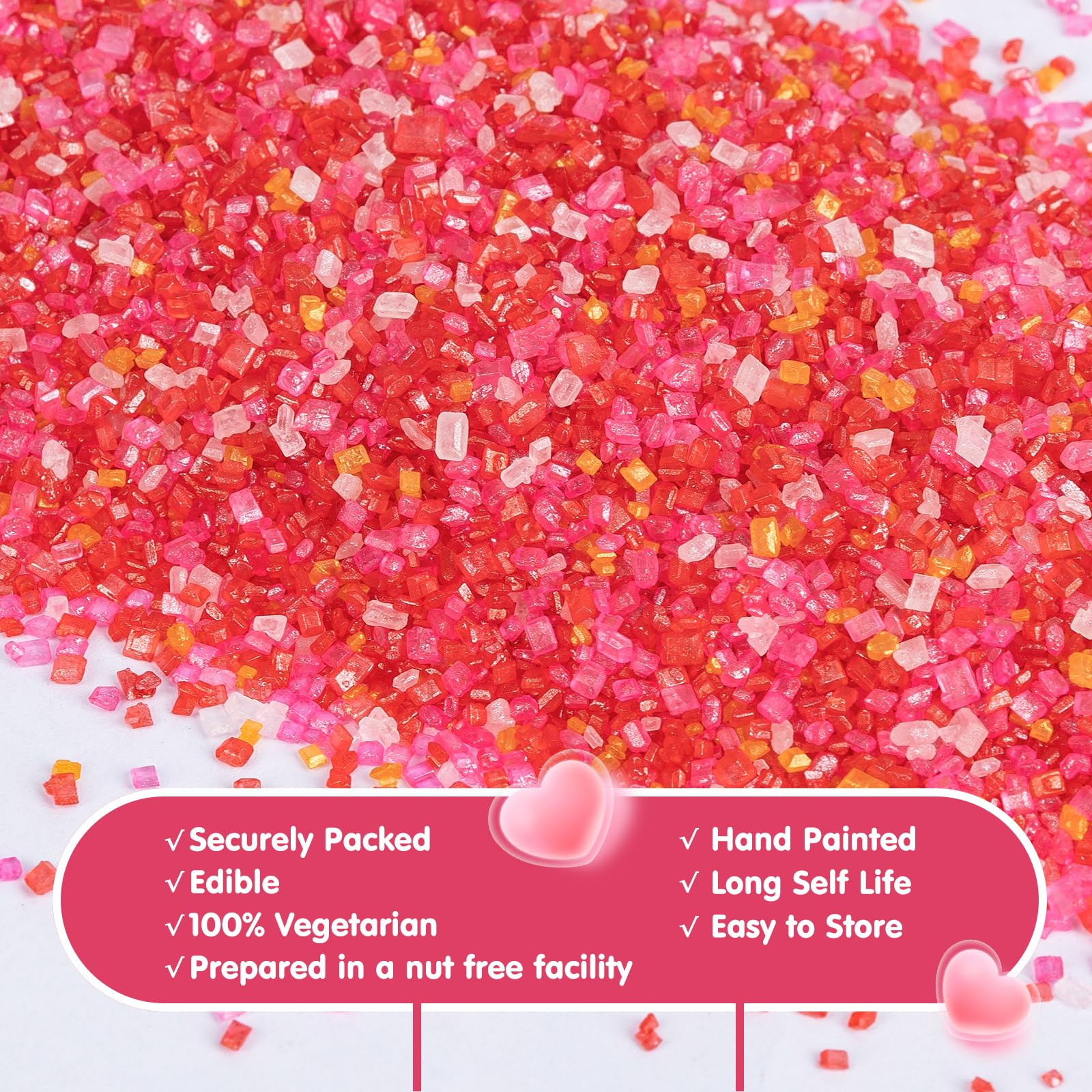 Sugarzy wedding and party sprinkles add elegant touches for special occasions.
