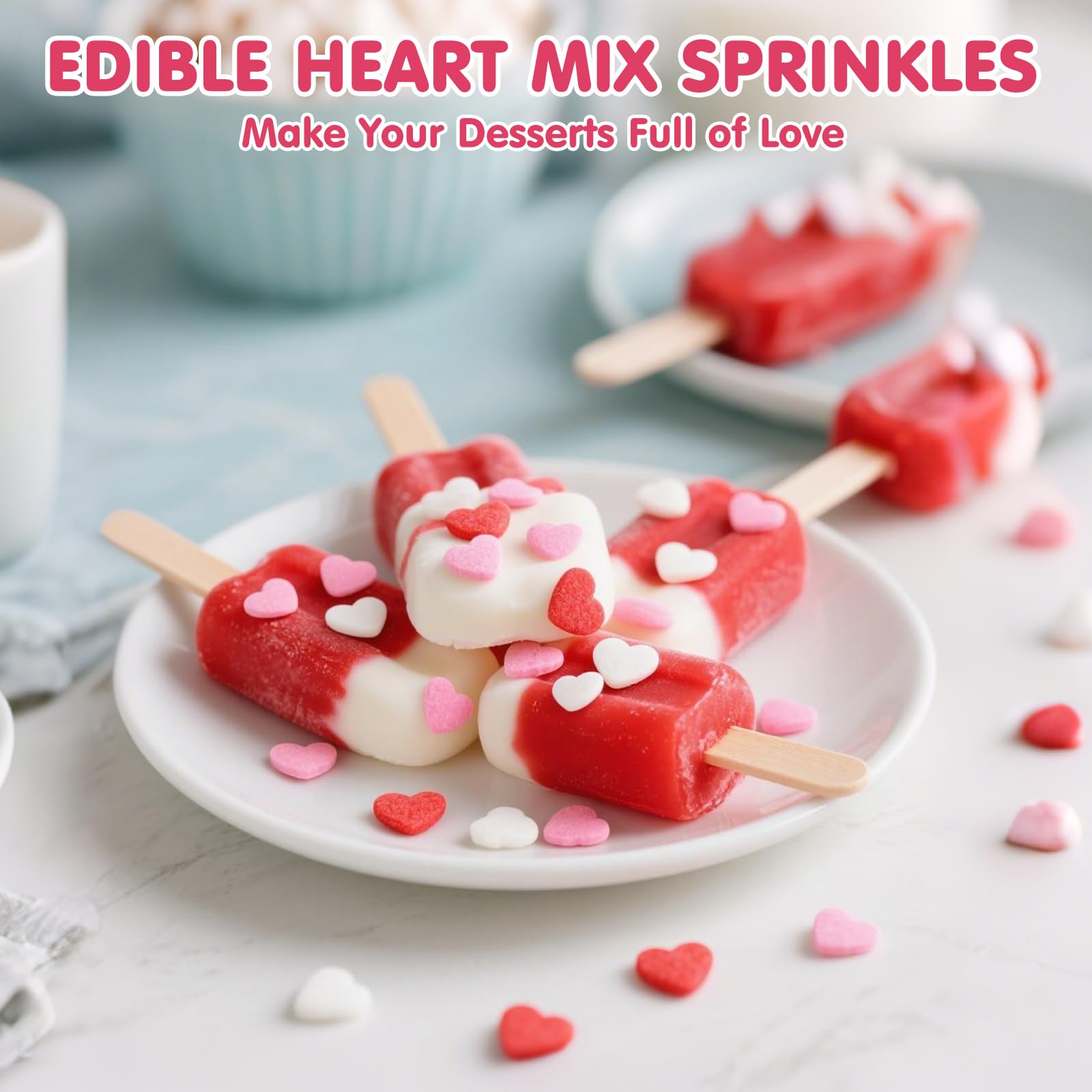 Sugarzy wedding and party sprinkles add charm to desserts and dessert tables.