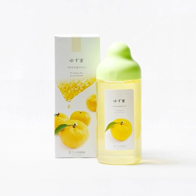 Sugi Bee Garden Yuzu & Honey 500g jar on the counter, ideal for daily use.