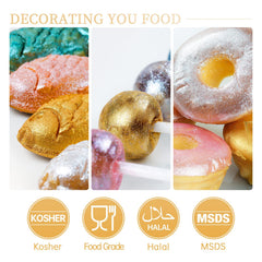 Sujoygar edible glitter enhances drinks and cocktails with a vivid color.