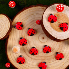 Sujoygar ladybug toppers embellishing cookies with charm