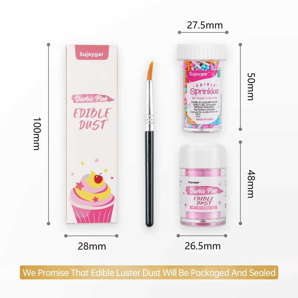 Sujoygar pink glitter for cookies and frosting accents