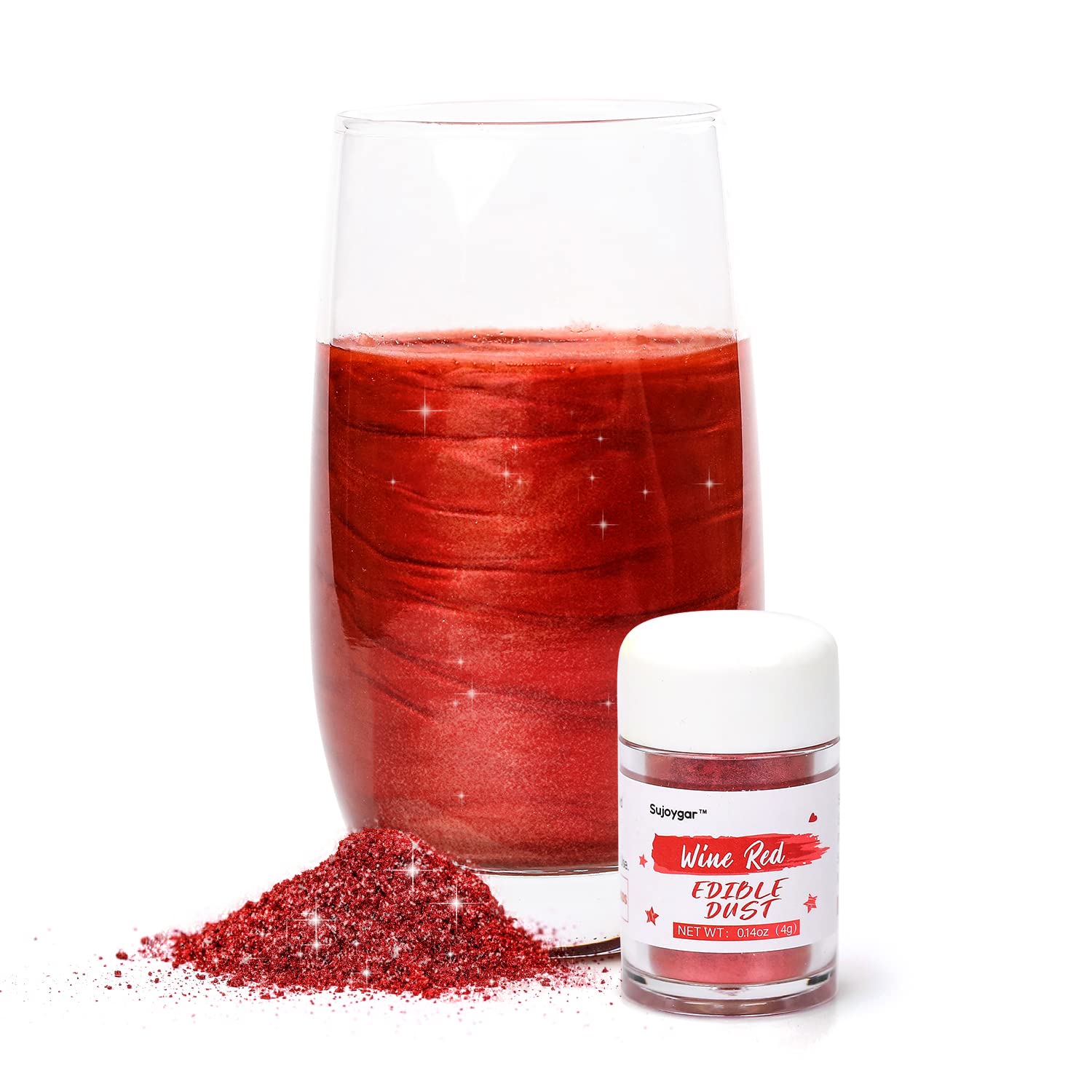 Sujoygar sealed-lid packaging keeps glitter fresh for multiple uses.