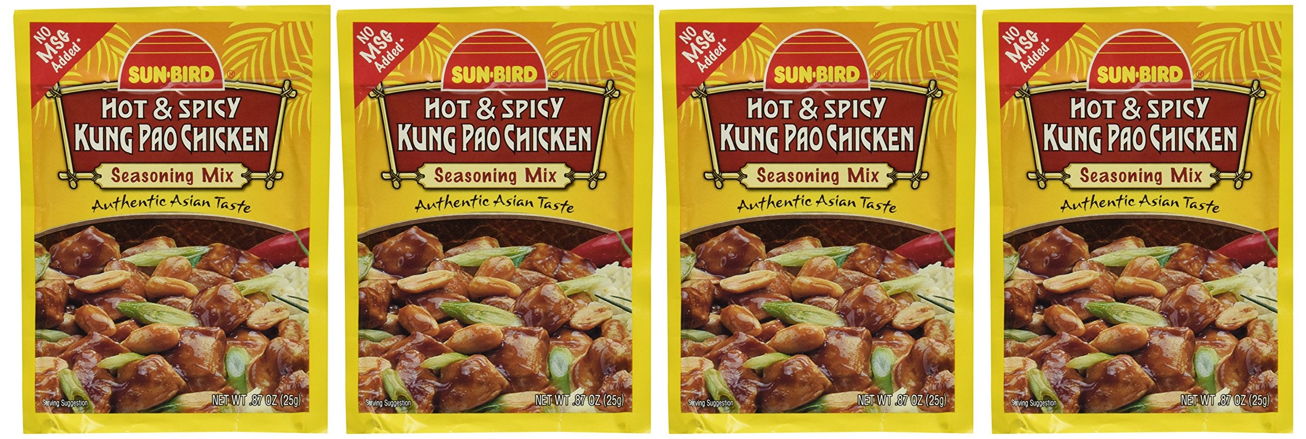 Sun-Bird Kung Pao seasoning pack, front view, quick weeknight dinner ready