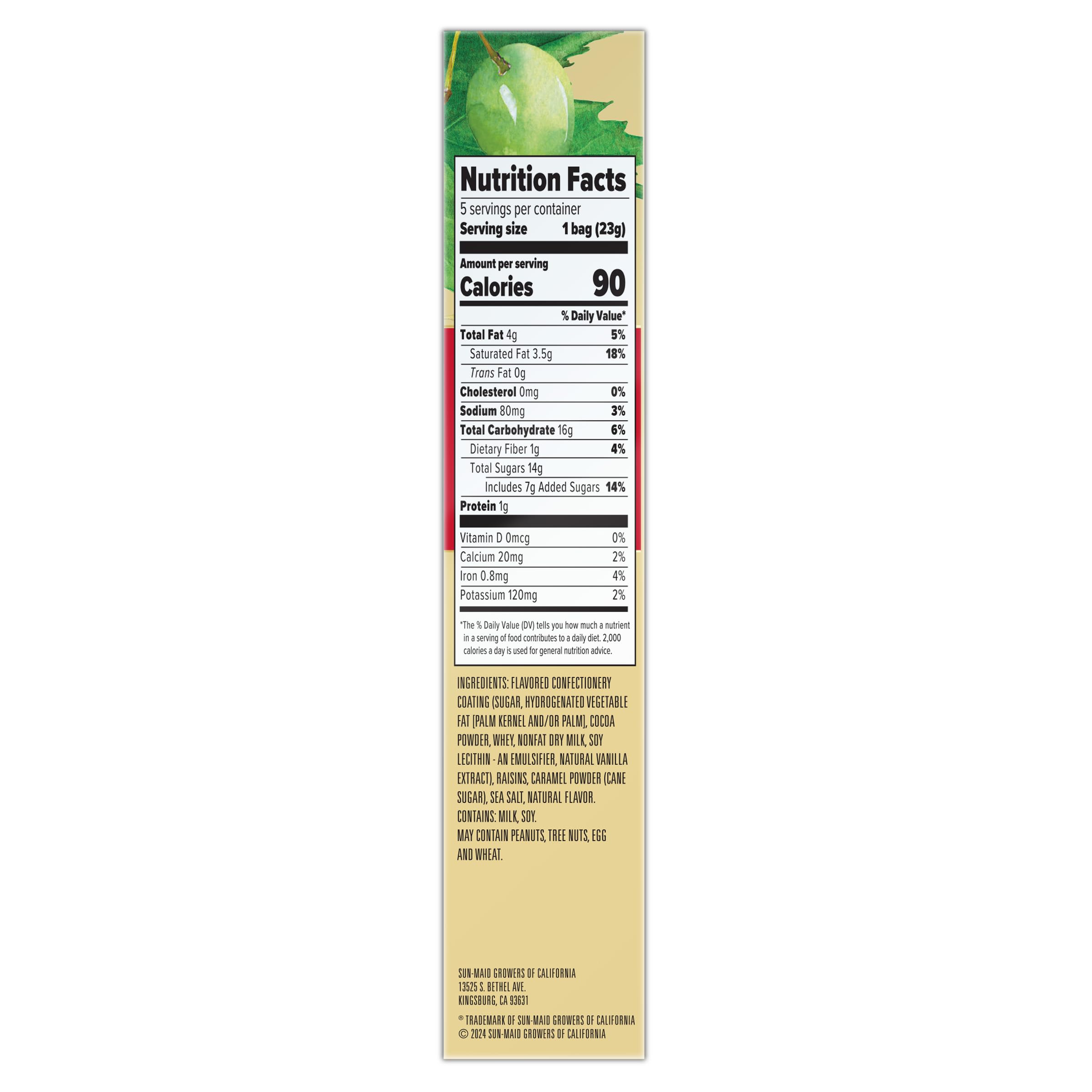 Sun-Maid Farmstand sea-salt cocoa-dusted raisins on a spring table, ideal for snacking.