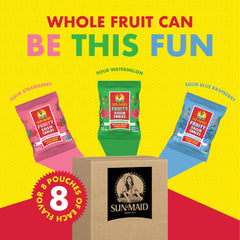 Sun-Maid Fruity Raisin Snack Sour Blue Raspberry pouch for kids and adults
