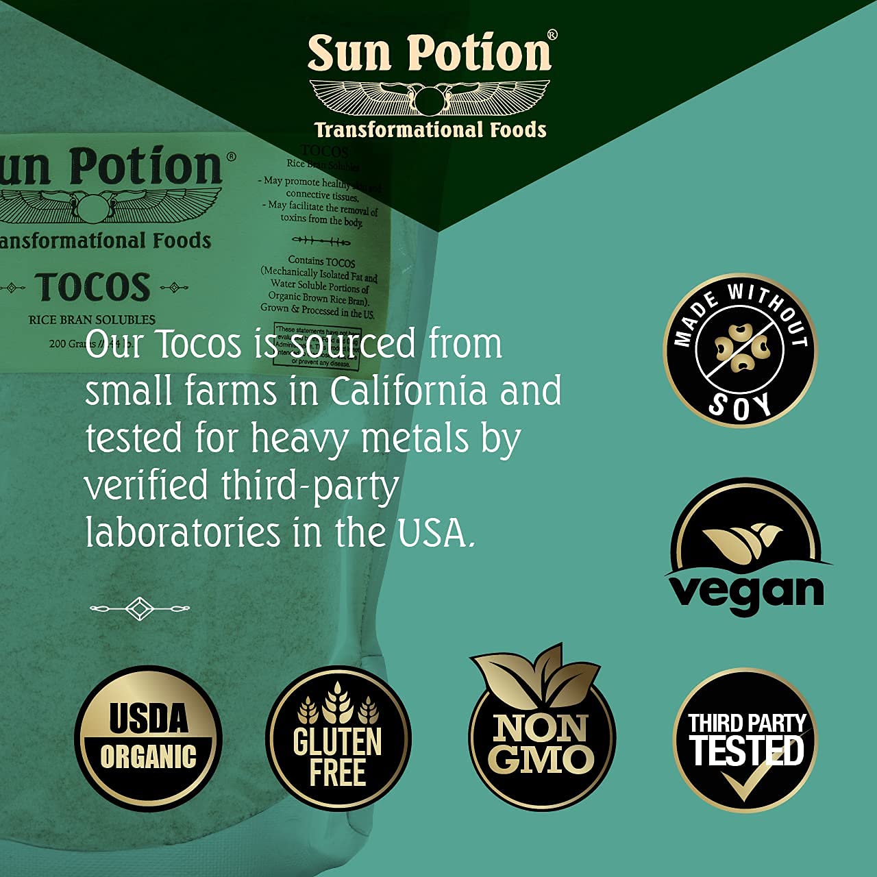 Sun Potion Tocos close-up texture showing silky creaminess and versatility.