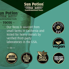 Sun Potion Tocos close-up texture showing silky creaminess and versatility.