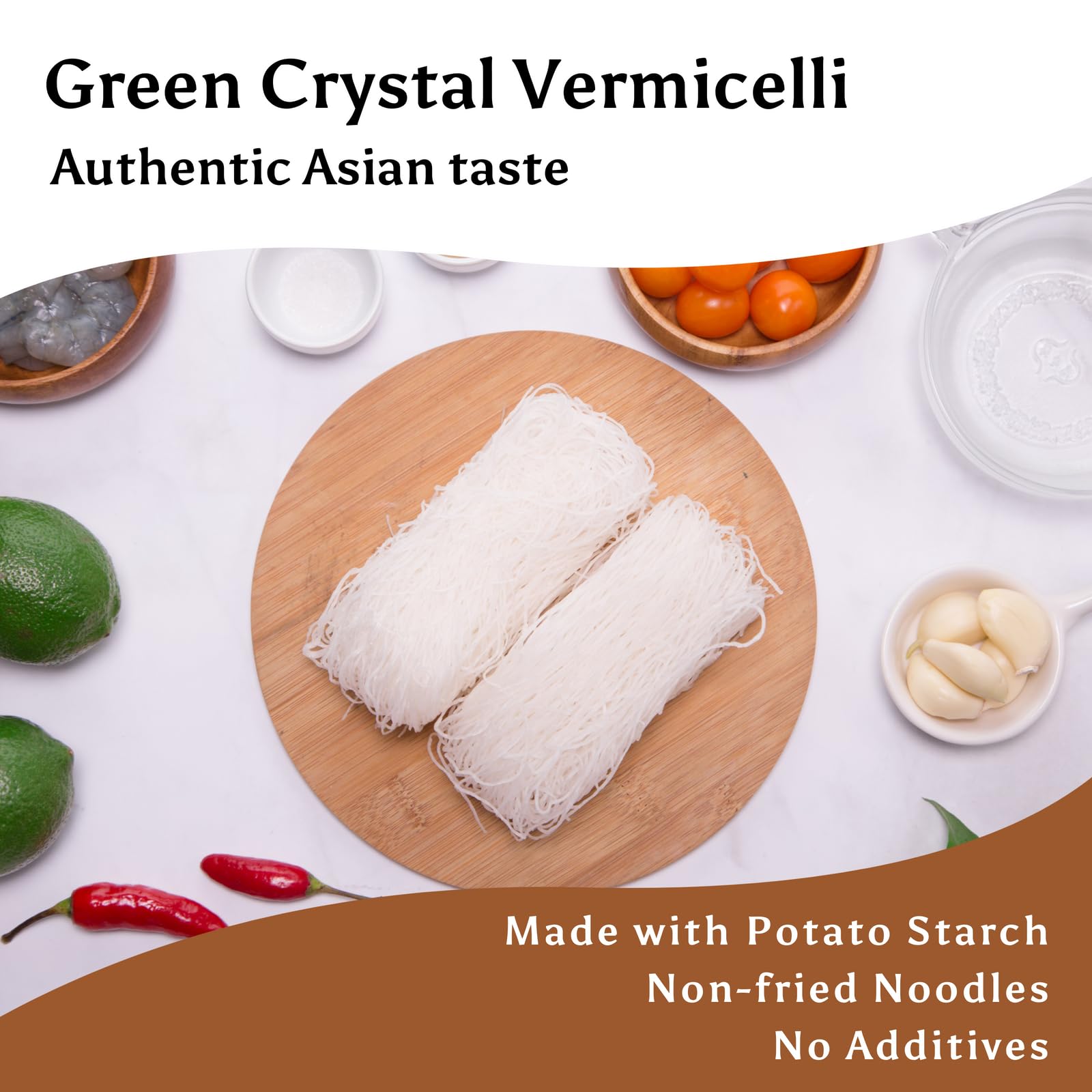 Sun Right vermicelli in hot pot ready to absorb flavors