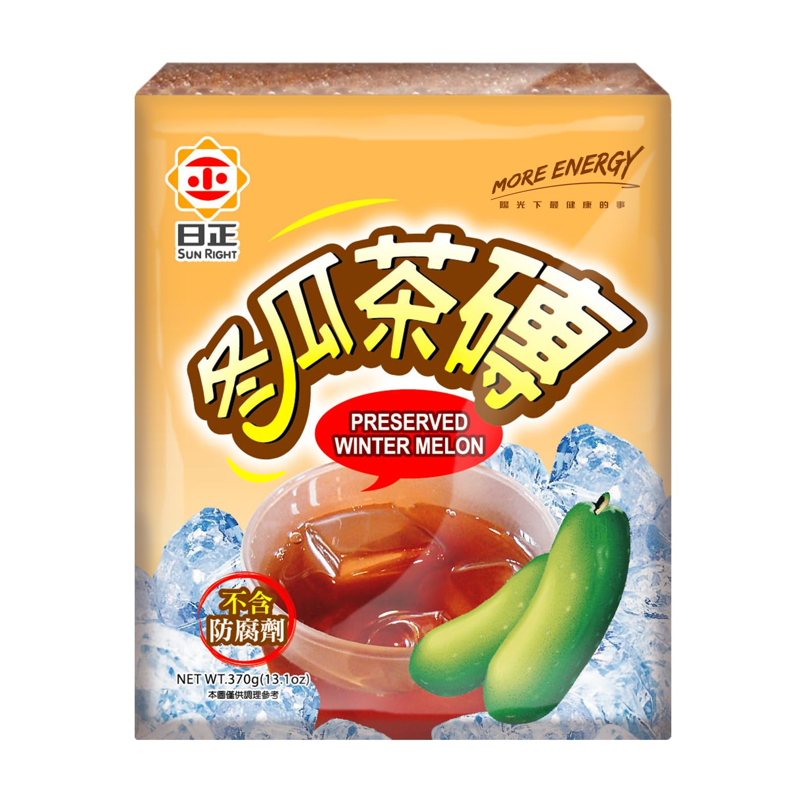 Sun Right Winter Melon Sugar Bricks in bag for easy storage