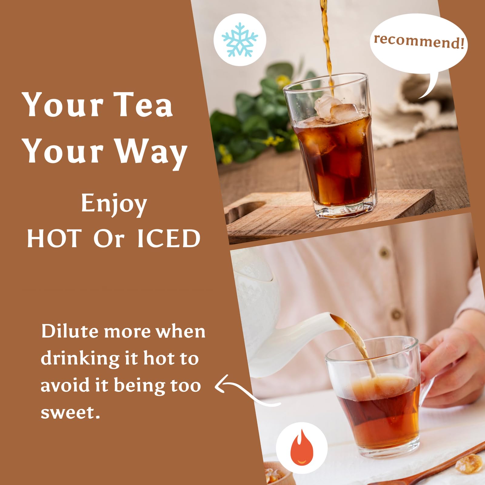 Sun Right winter melon tea prepared in glass
