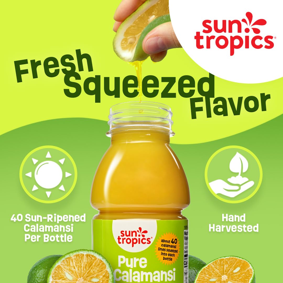 Sun Tropics calamansi cocktail idea with lime and mint.