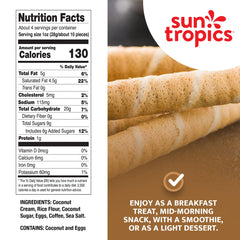 Sun Tropics CocoRolls Espresso bite close-up with rich coconut cream and crisp wafer.