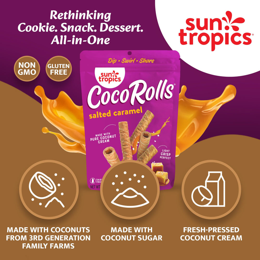 Sun Tropics CocoRolls gluten-free and dairy-free cookies for dietary needs