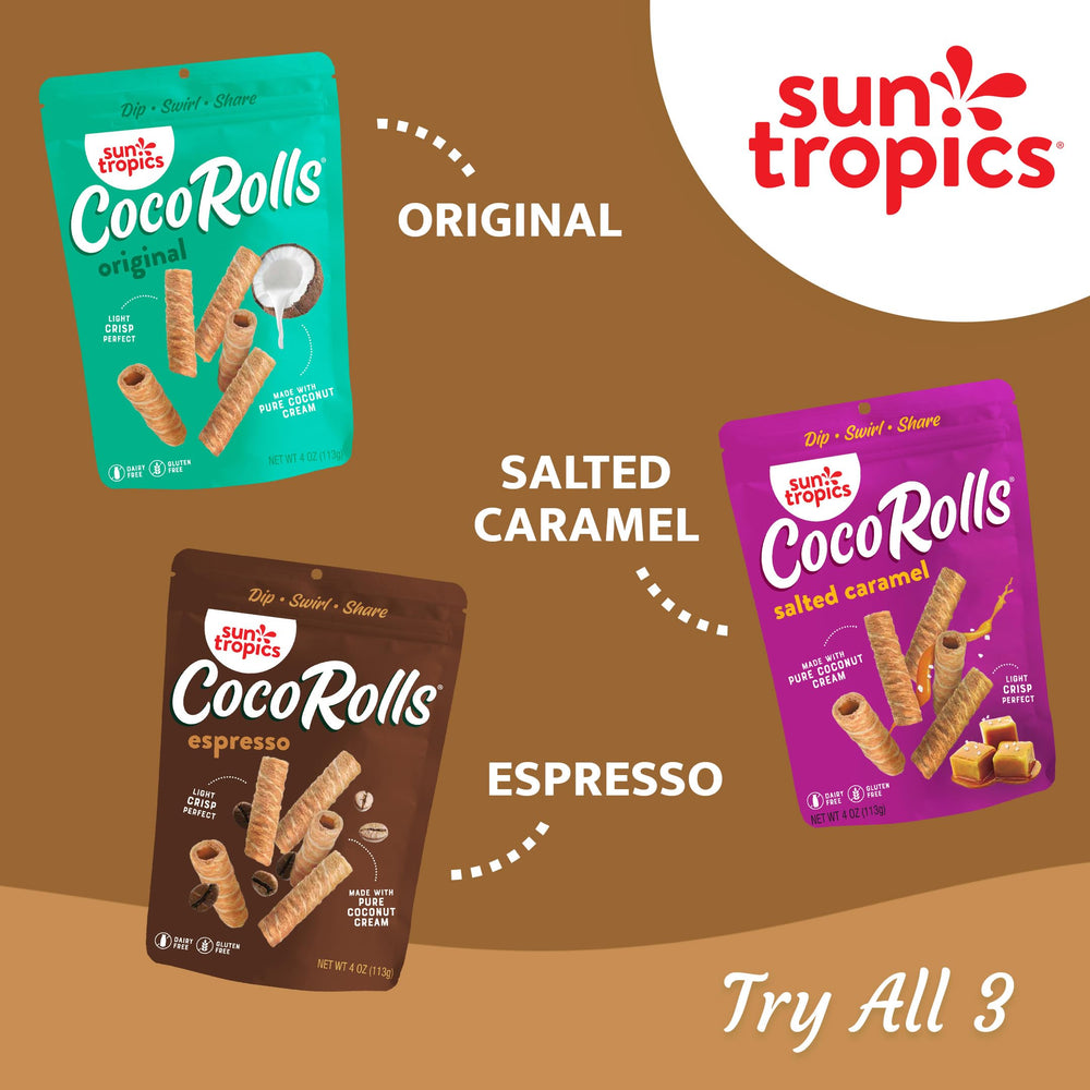 Sun Tropics CocoRolls Original offers a shareable snack option.