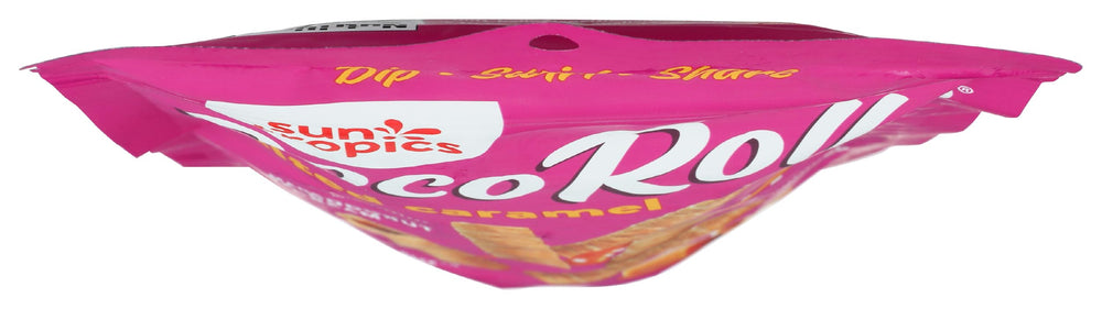 Sun Tropics CocoRolls salted caramel stack of wafers ready for sharing
