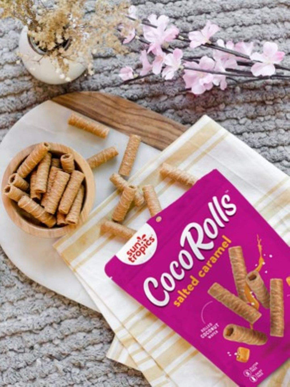 Sun Tropics CocoRolls snack pack on the go for portable snacking