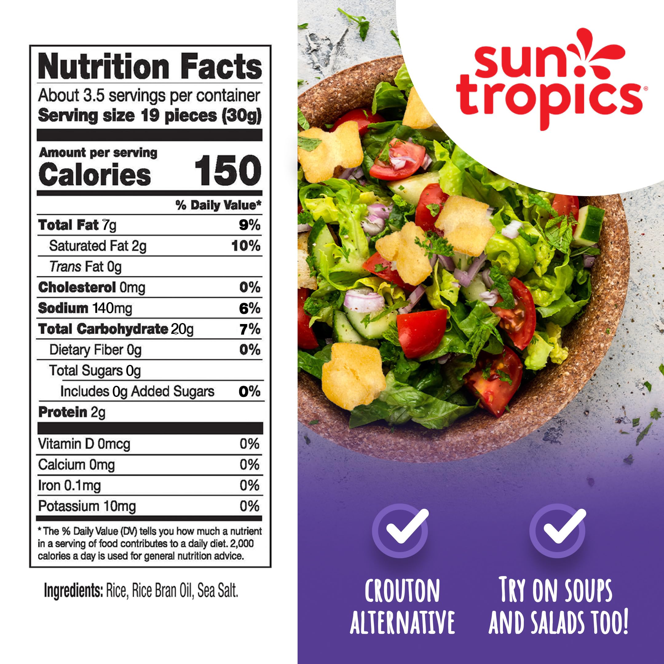 Sun Tropics Mochi Crunch Tamari Teriyaki flavor, savory and gluten-free snacking