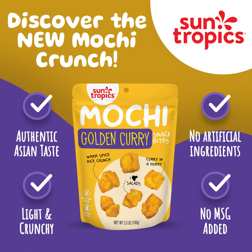 Sun Tropics Mochi Snack Bites 6-pack box for convenient multi-pack snacking