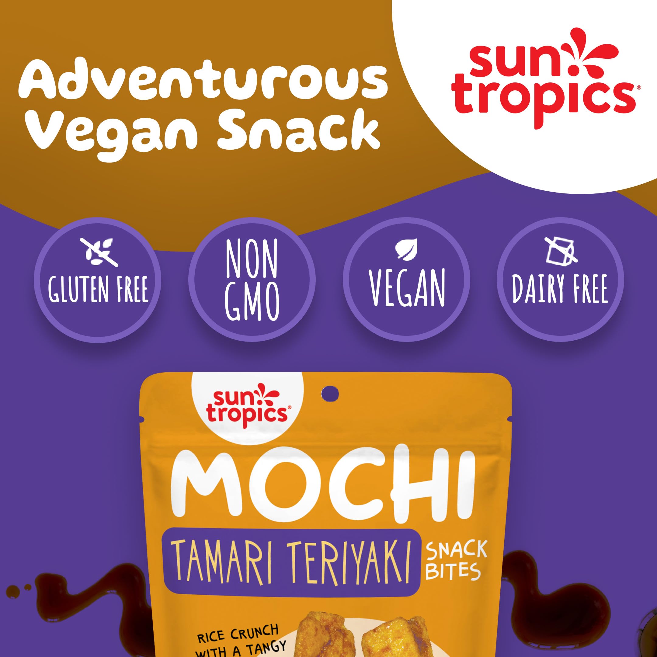 Sun Tropics Mochi Snack Bites Bite-Size Crunch – satisfying texture in every bite