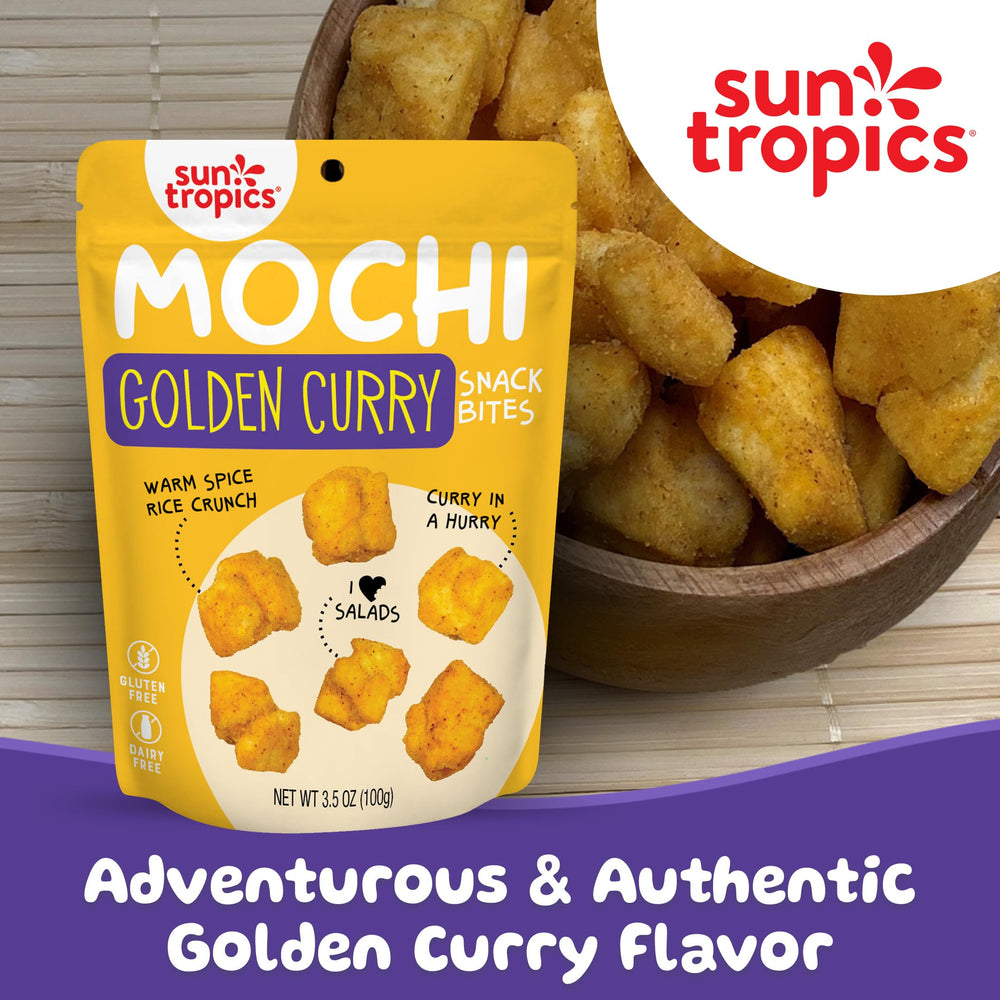 Sun Tropics Mochi Snack Bites gluten-free and dairy-free labeling