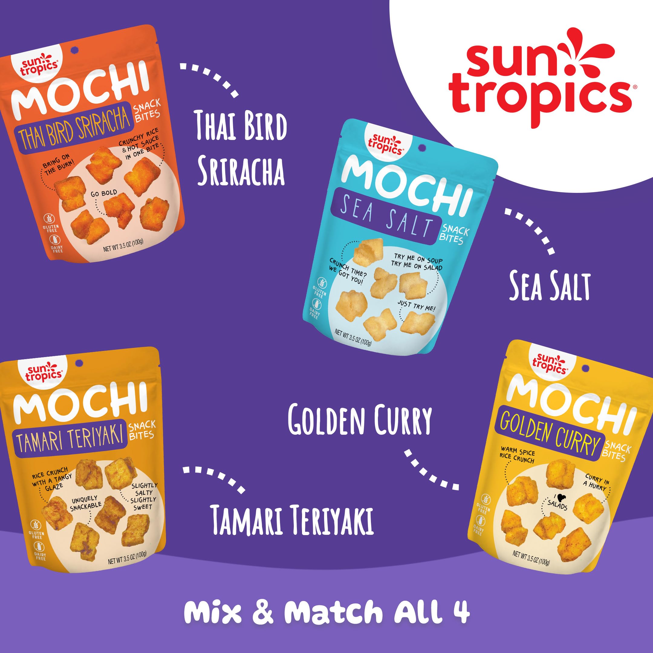 Sun Tropics Mochi Snack Bites Golden Curry ready for snack time