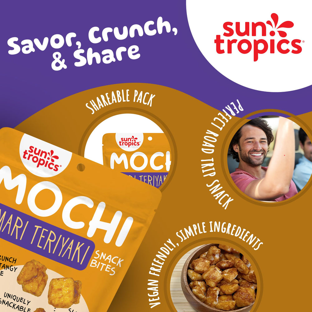 Sun Tropics Mochi Snack Bites 3.5 oz six pack for on the go snacking