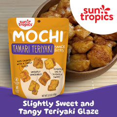 Sun Tropics Mochi Snack Bites bold umami flavor from Tamari Teriyaki glaze