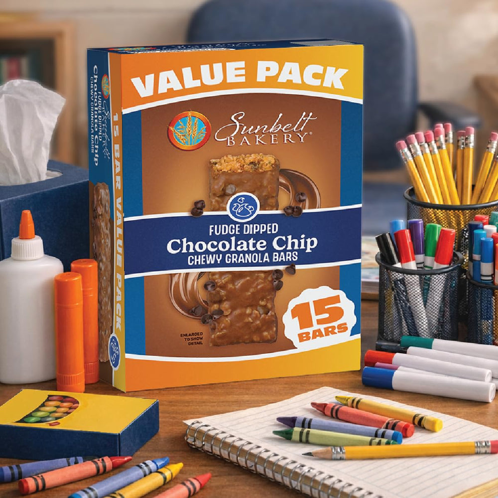 Sunbelt Bakery fudge dipped bars desk snacking idea in office