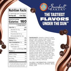 Sunbelt Bakery fudge dipped bars whole grain closeup, ingredient view