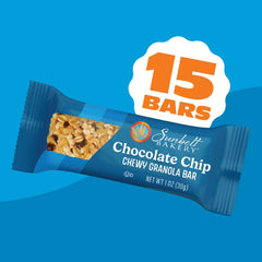 Sunbelt Bakery 8g whole grain label on granola bar package.