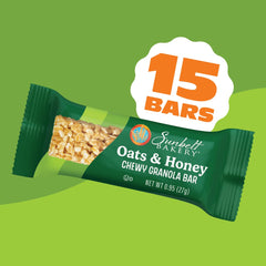 Sunbelt Bakery Oats and Honey granola bar, whole grain 8g per serving, satisfying snack.