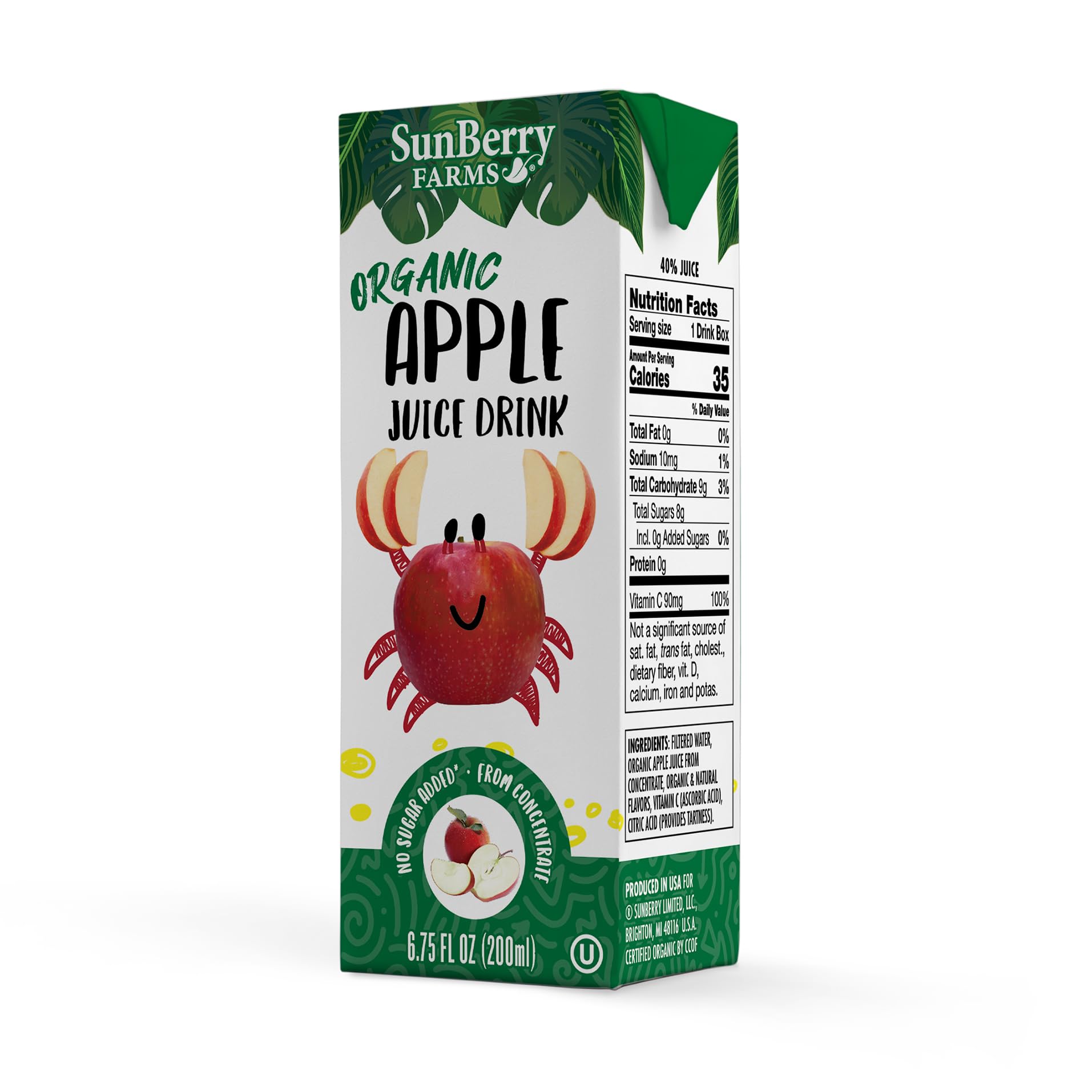 Sunberry Farms Grape juice box, classic taste for on-the-go snacking.