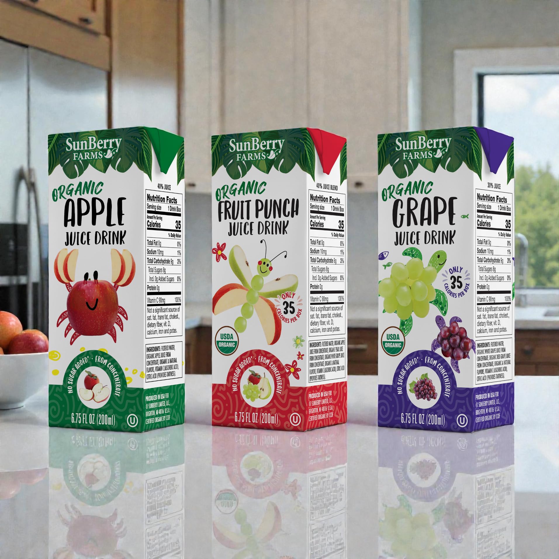 Sunberry Farms No artificial flavors or colors, cleaner everyday drink.