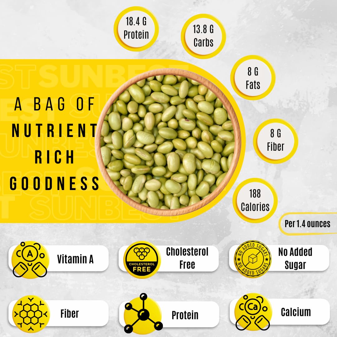 Sunbest edamame topping on salad for extra crunch and protein.