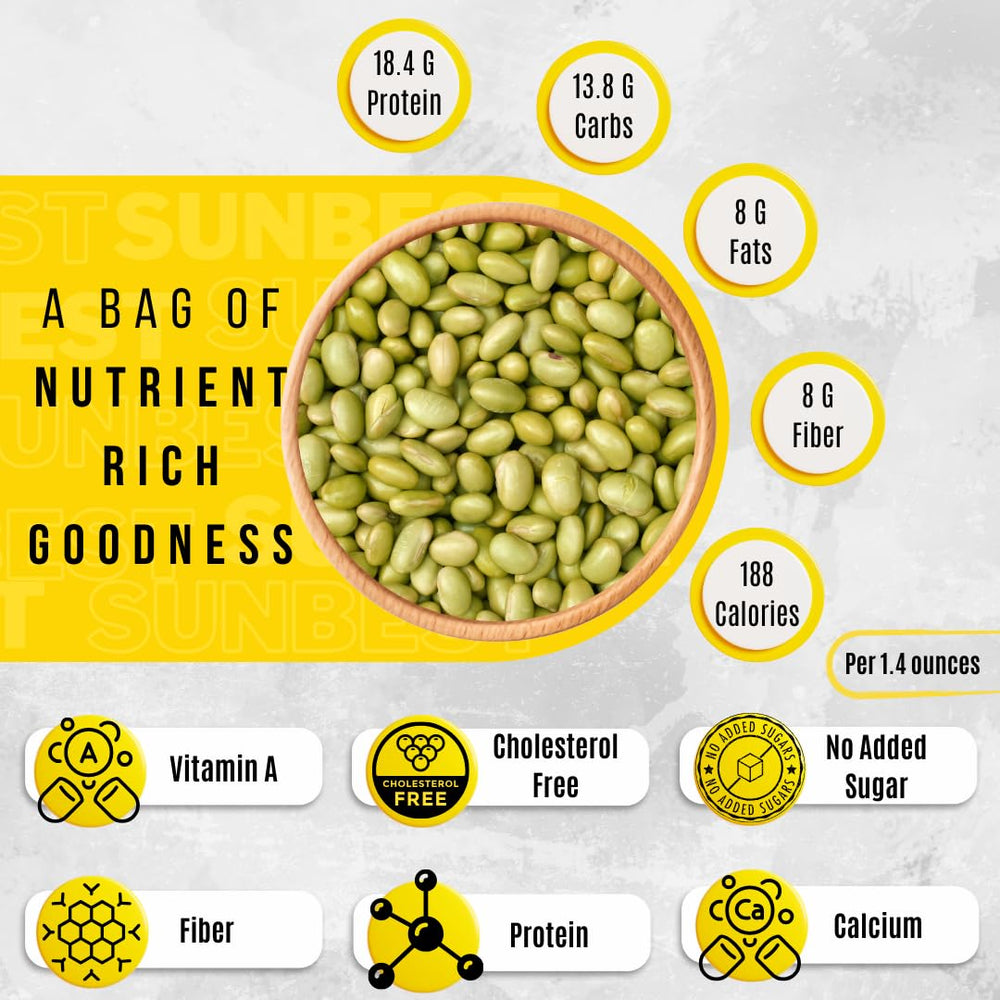 Sunbest edamame topping on salad for extra crunch and protein.