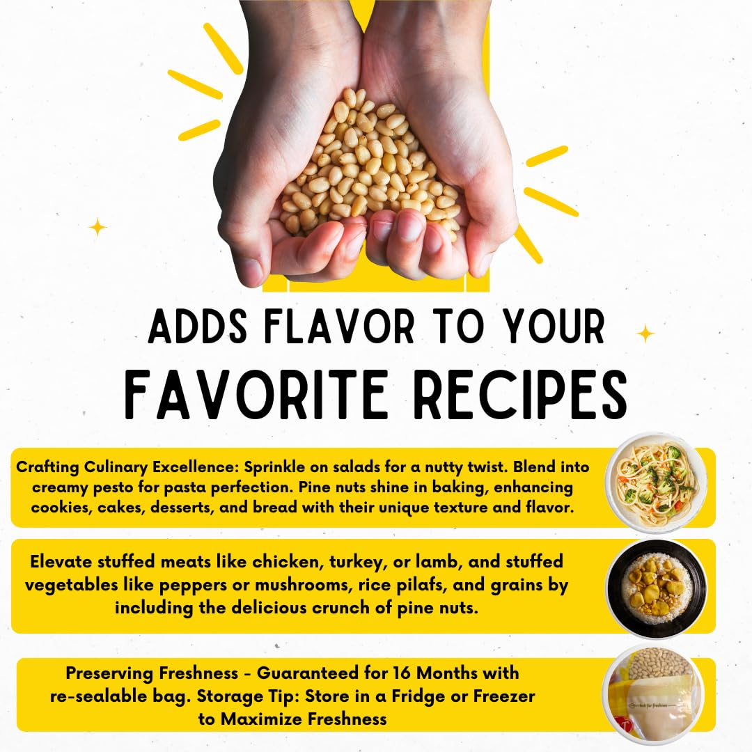 SUNBEST NATURAL pine nuts in baking offer subtle sweetness.