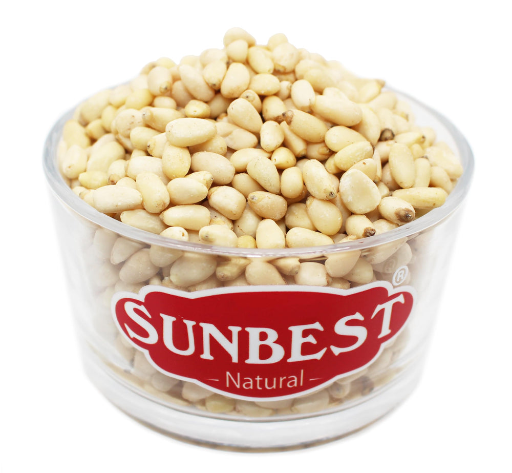 SUNBEST NATURAL pine nuts for pesto ingredients and creamy pastas.