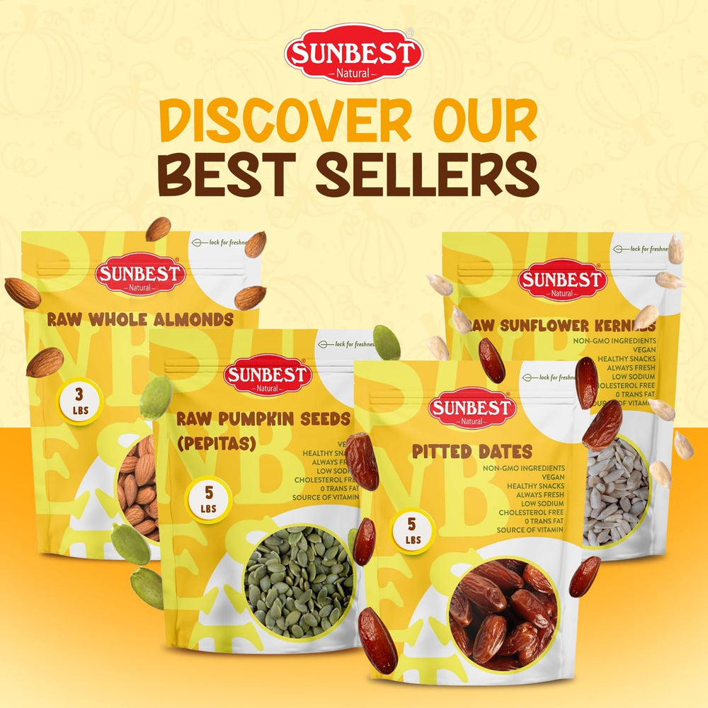 Bulk 5 lb Sunbest Natural pumpkin seeds ideal for meal prep
