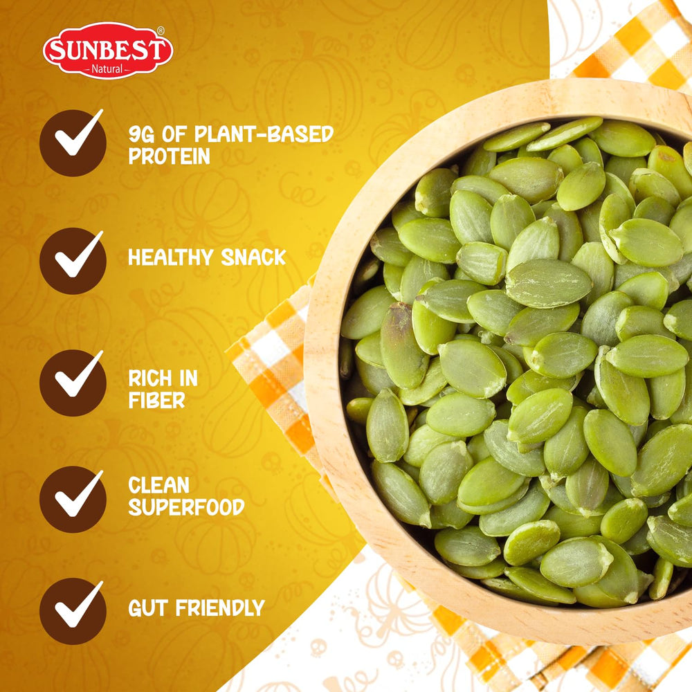 Sunbest Natural seeds sprinkled on salad for added protein and texture