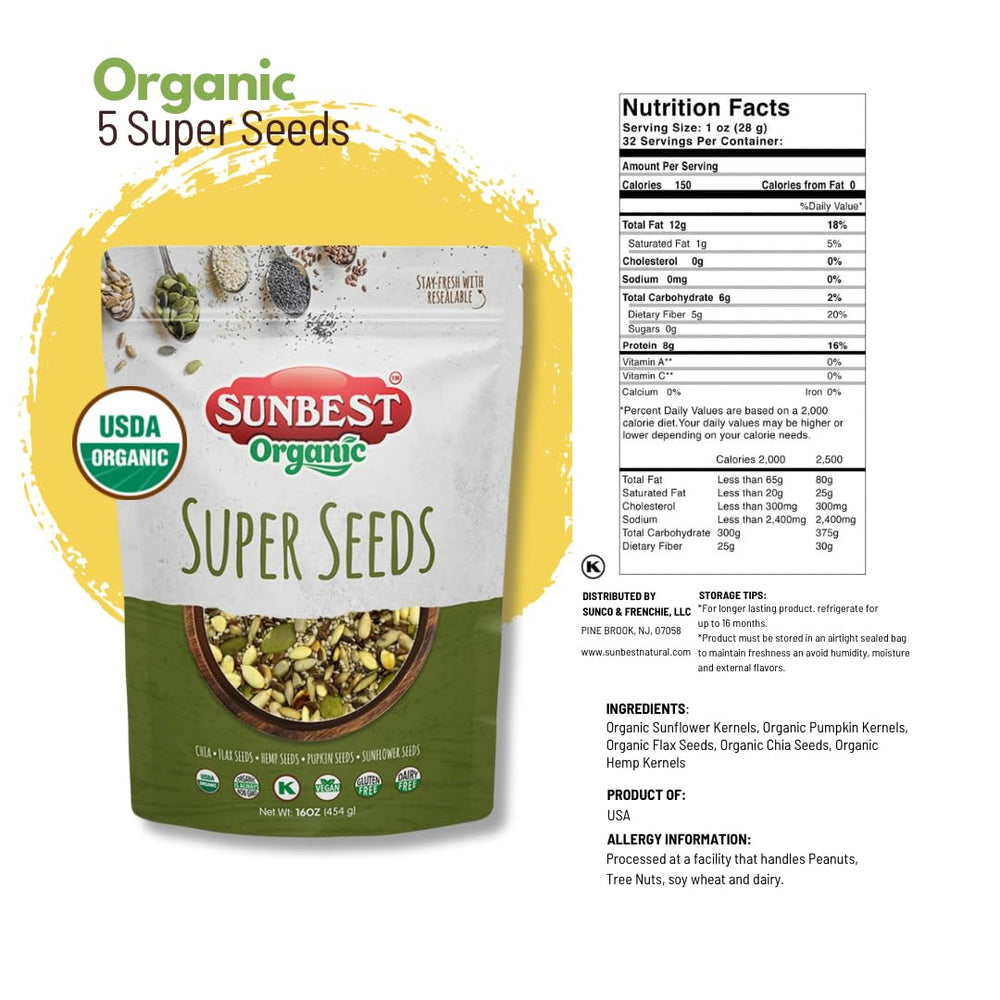 Sunbest mix in a glass bowl, ready to top salads with protein and crunch
