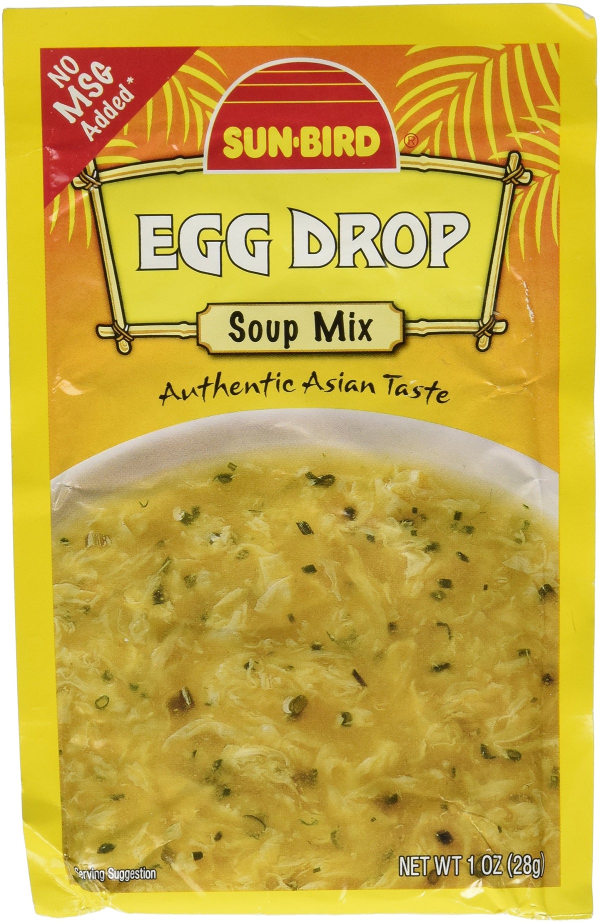 Sunbird Mix Soup Egg Drop pack: quick, comforting soup base ready in minutes.