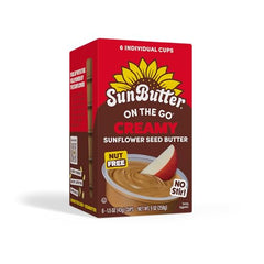 SunButter On-the-Go Cups Creamy six individual portions ready to eat.