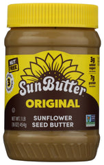 SunButter Original bottle with smooth texture for quick, nut-free spreads.