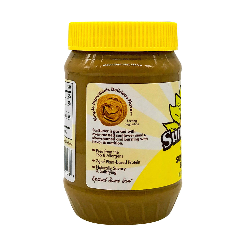 SunButter vegan and kosher certification visible on label.