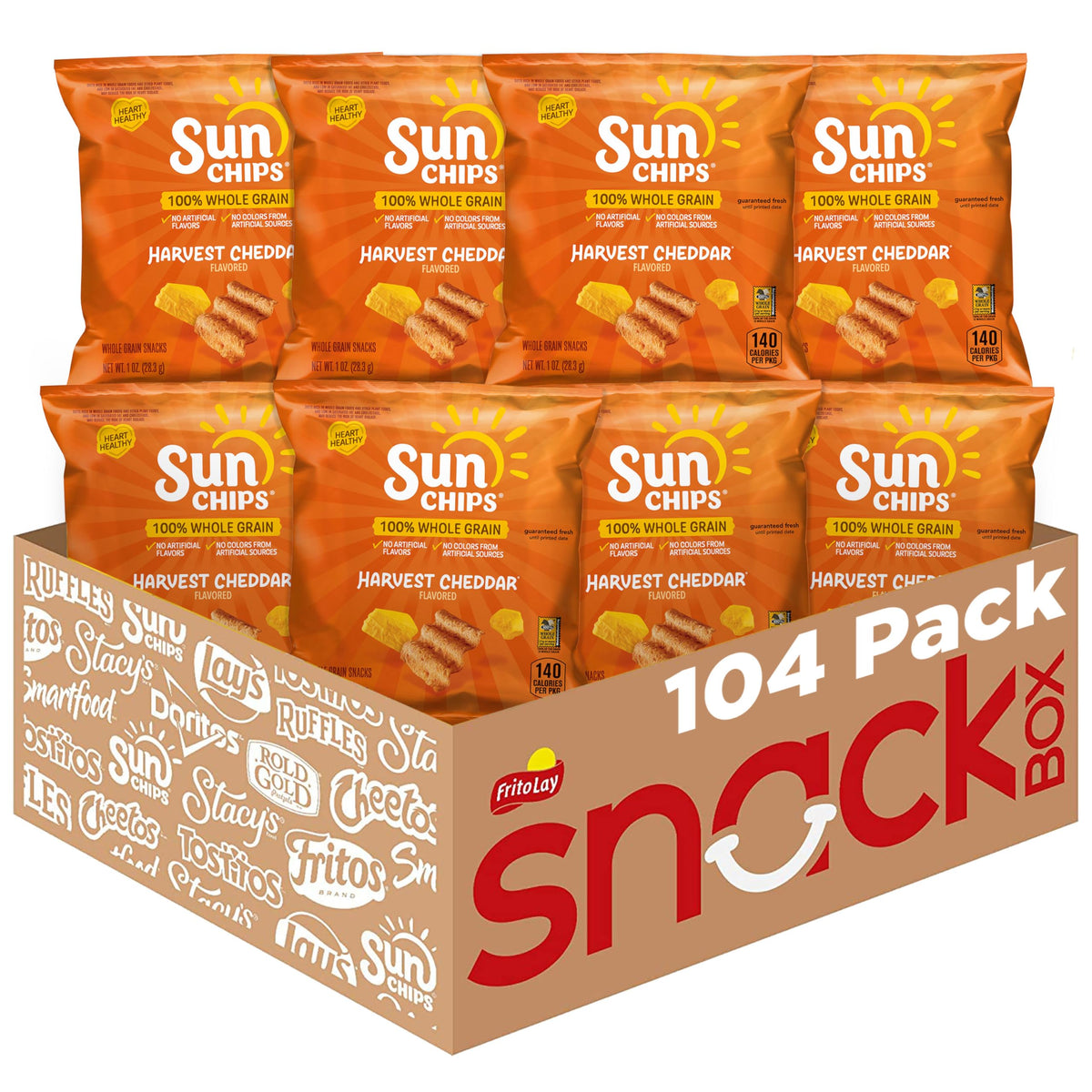 SunChips Harvest Cheddar bags for convenient on-the-go snacking