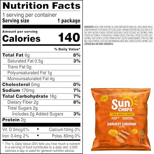 SunChips Harvest Cheddar chips in a bowl ready for sharing