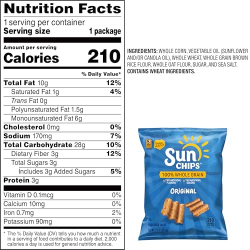 Sunchips 1.5oz bag ready for grab-and-go snacking