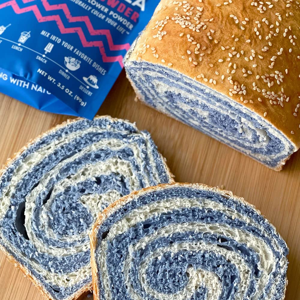 Dessert topping using Suncore Foods Blue Butterfly Pea Powder.
